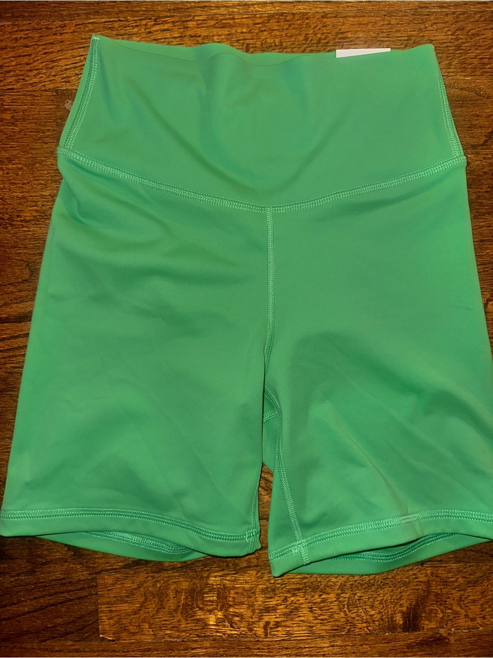 PINK Victoria's Secret Bright Green High-Rise Bike Shorts - NWT Medium